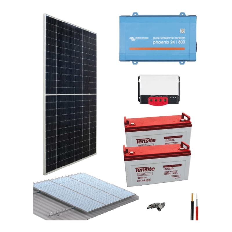 Kit aislado de la red TENSITE N-Type · 640W 24V (TENSITE-KIT-AISLADO-N-TYPE-640W-24V)