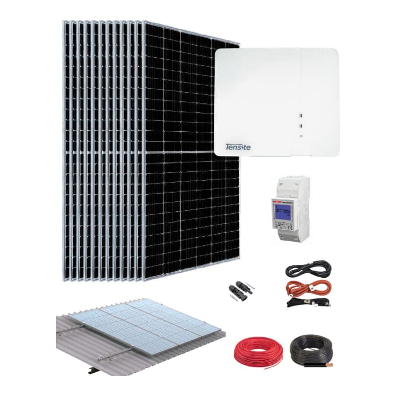 Kit de red paneles TENSITE · 6kW 27600Wh/día (TENSITE-KIT-RED-PANELES-6KW-27600WH/DIA)