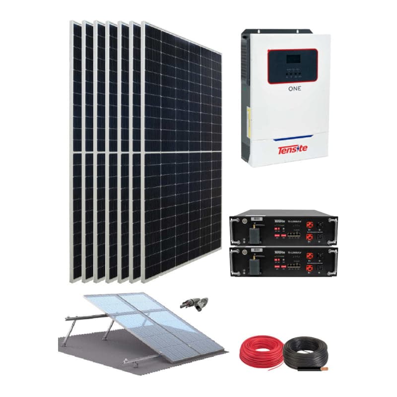 Kit solar litio TENSITE One · 5500W 48V 25650Wh/día (TENSITE-KIT-AISLADO-ONE-5500W-48V-25650WH/DIA)