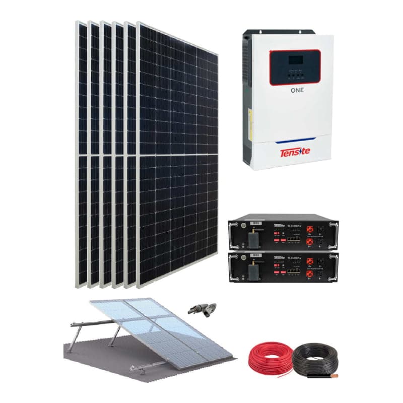 Kit solar litio aislado TENSITE One · 5500W 48V 15390Wh/día (TENSITE-KIT-AISLADO-ONE-5500W-48V-15390WH/DIA)