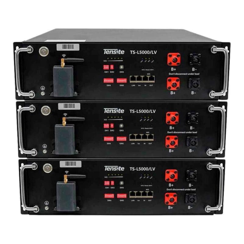 Baterías de litio TENSITE TS-L5000/LV · 4.8kWh 48V (pack x3) (TS-L5000/LV-PACK3)