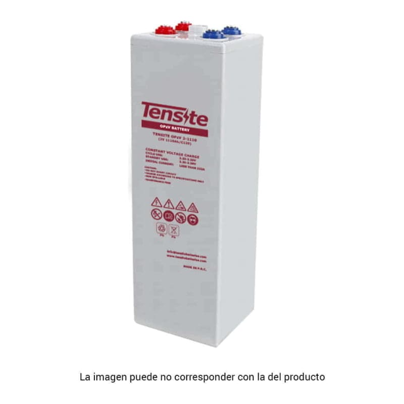 Batería estacionaria TENSITE 8 OPzV 800 C100 · 2V 1110Ah (TENSITE-BATERIA-8-OPZV-800-C100-2V-1110AH)