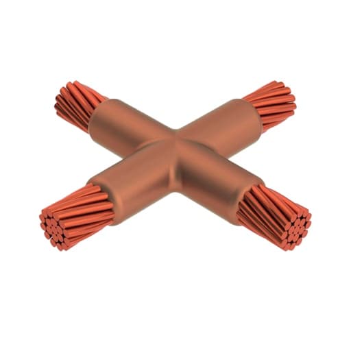 Imagen referencial de la serie: Molde de grafito para soldadura exotérmica THERMOWELD M-1588 · tipo X Cr3 Cable-Varilla 4/0 AWG-5/8"