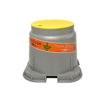Caja de registro de polipropileno para puesta THOR-GEL · a tierra (THOR-GEL-CAJA-REGISTRO-POLIPROPILENO)
