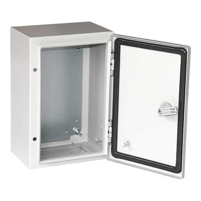Tablero metálico para adosar TIBOX ST2 315 · 300x200x150mm con PB IP66 RAL7035 (ST2-315)
