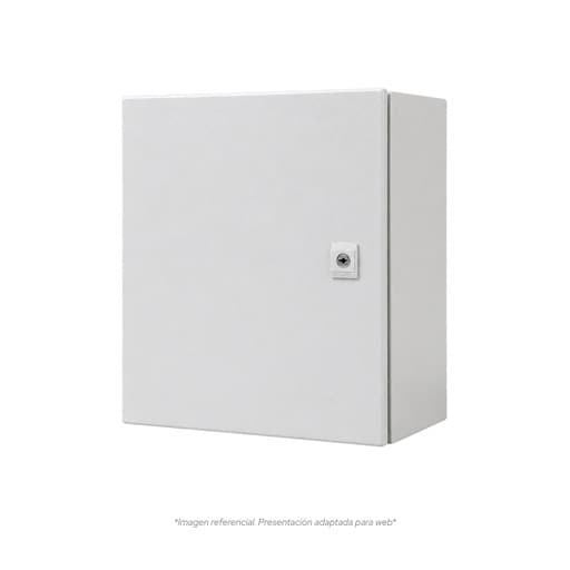 Imagen referencial de la serie: Tablero metálico para adosar TIBOX ST2 2515 · 250x200x150mm con PB IP66 RAL7035 (ST2-2515)