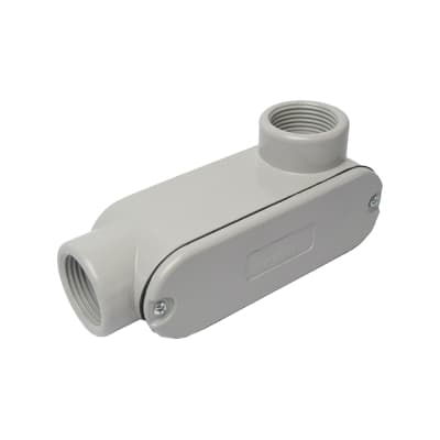 Imagen referencial de la serie: Caja condulet ovalada tipo LR TRAMONTINA 56105/051 · 1/2" rosca BSP UL