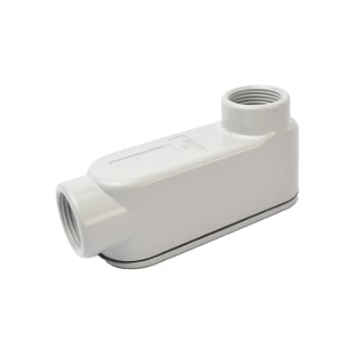 Imagen referencial de la serie: Caja condulet ovalada tipo LB TRAMONTINA 56103/054 · 1 1/4" rosca BSP UL