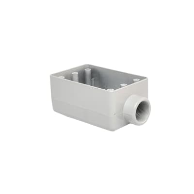 Imagen referencial de la serie: Caja condulet rectangular tipo SF TRAMONTINA 56120/100 · 1/2" sin tapa