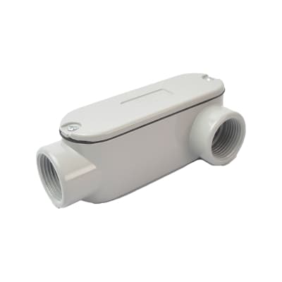 Imagen referencial de la serie: Caja condulet ovalada tipo LL TRAMONTINA 56104/052 · 3/4" rosca BSP UL