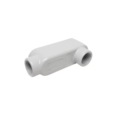 Imagen referencial de la serie: Caja condulet ovalada tipo LB TRAMONTINA 56103/052 · 3/4" rosca BSP UL