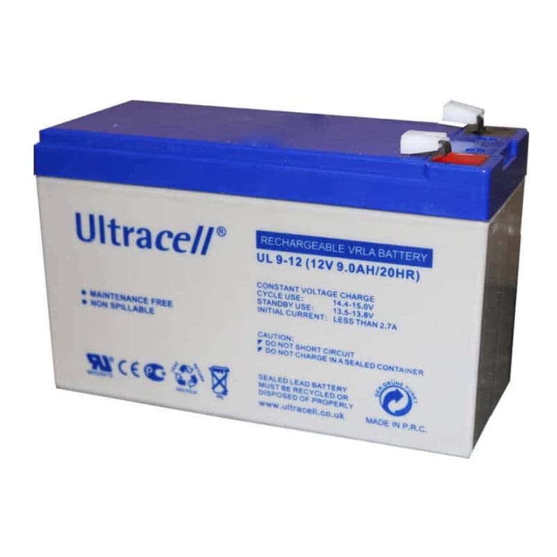 Batería AGM ULTRACELL UL-9-12 · 12V 9Ah