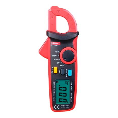Pinza amperimétrica digital UNI-T UT210B · 200A AC/DC, funciones basicas, Auto-Rango