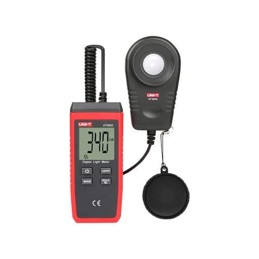 Luxómetro digital con rango hasta UNI-T UT383S · 200000 Lux/Fc, portatil Y preciso