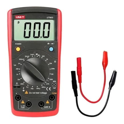 Medidor LCR UNI-T UT603 · inductancia hasta 2 mh, capacitancia 200 µf, resistencia 20 MΩ
