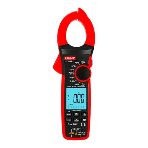 Pinza amperimétrica digital UNI-T UT208B · 1000A AC/DC, true RMS, con filtro Pasa-Bajos