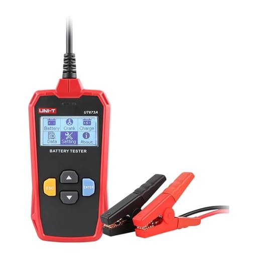 Probador de baterías automotrices para sistemas UNI-T UT673A · 12V Y 24V