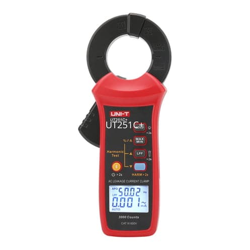 Pinza amperimétrica para corriente de fuga UNI-T UT-251C+ · 3mA - 60A con BT