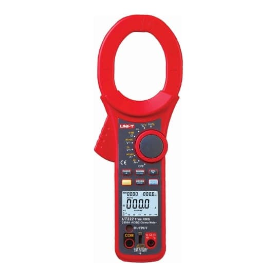 Pinza amperimétrica digital UNI-T UT220 · 2000A AC, true RMS, alta corriente