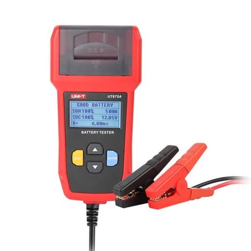 Probador de baterías automotrices UNI-T UT675A · para 12V Y 24V, con pantalla grande Y