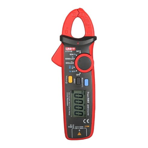 Pinza amperimétrica para baja corriente UNI-T UT211B · 60A AC/DC, true RMS, alta precisio