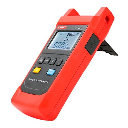 Medidor de potencia óptica con rangos en dbm UNI-T UT692D · Y db para redes de fibra