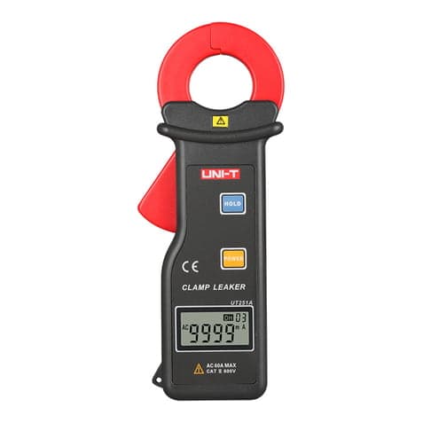 Medidor de corriente de fuga UNI-T UT-251A · 60A AC, true RMS, alta resolucion
