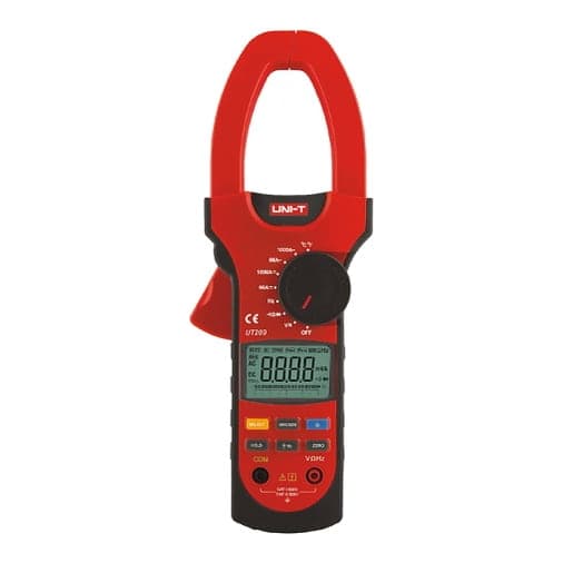 Pinza amperimétrica digital UNI-T UT209 · 1000A AC/DC, true RMS