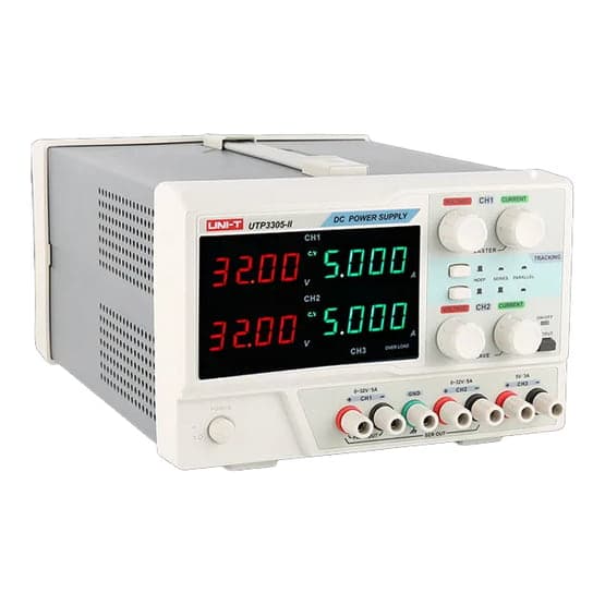 Fuente de alimentación DC programable UNI-T UTP3305-II · 2 canales de 32V / 3A Y uno de 5V
