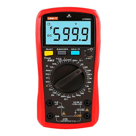 Multímetro digital true RMS UNI-T UT-890D+ · medición de temperatura Y capacitancia