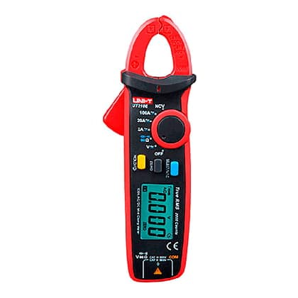 Pinza amperimétrica digital UNI-T UT210E · 100A AC/DC, true RMS, Auto-Rango, compacta