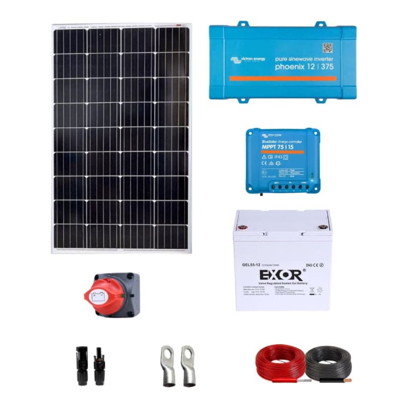 Kit aislado portátil para focos VICTRON · 300W 12V 450Wh/día (VICTRON-KIT-AISL-PORTATIL-FOCOS-300W-12V-450WH/DIA)