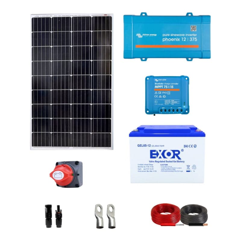 Kit aislado para focos portátil VICTRON · 300W 12V 450Wh/día (VICTRON-KIT-AISL-FOCOS-PORTATIL-300W-12V-450WH/DIA)