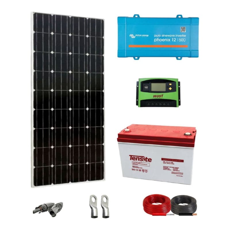 Kit solar pequeño VICTRON · 400W 12V 900Wh/día (VICTRON-KIT-AISLADO-400W-12V-900WH/DIA)