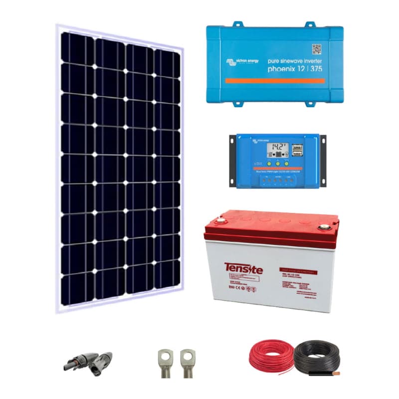 Kit solar aislado VICTRON BlueSolar · 300W 12V (VICTRON-KIT-AISLADO-BLUESOLAR-300W-12V)