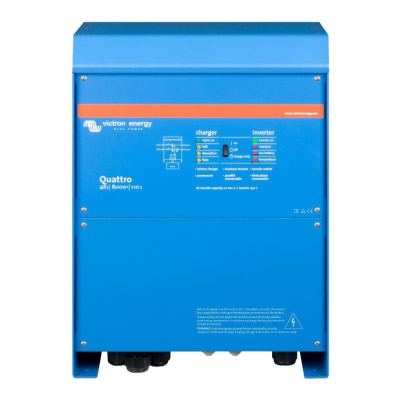 Inversor VICTRON Quattro · 8000VA 48V 110-100A (VICTRON-INVERSOR-QUATTRO-8000VA-48V-110-100A)