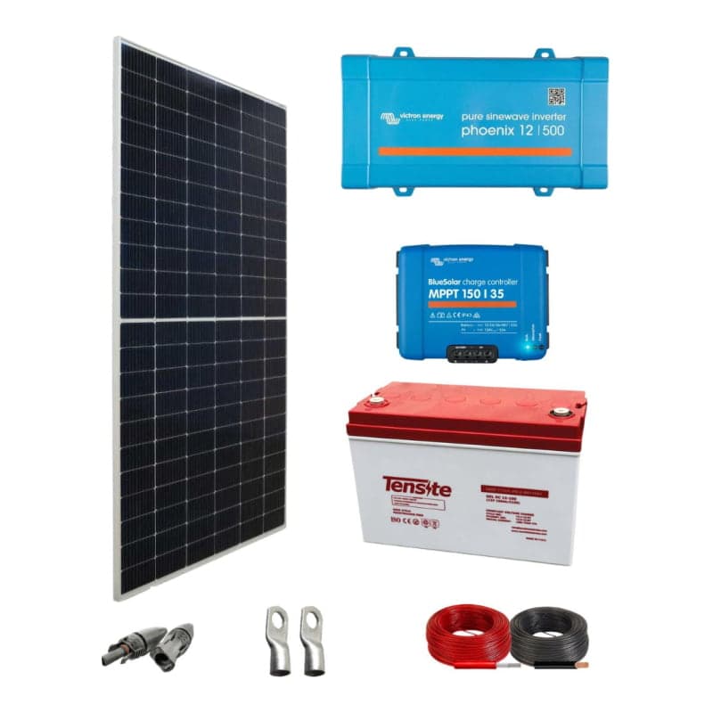 Kit paneles solares para televisor VICTRON · 400W 12V 2835Wh/día (VICTRON-KIT-AISLADO-400W-12V-2835WH/DIA)