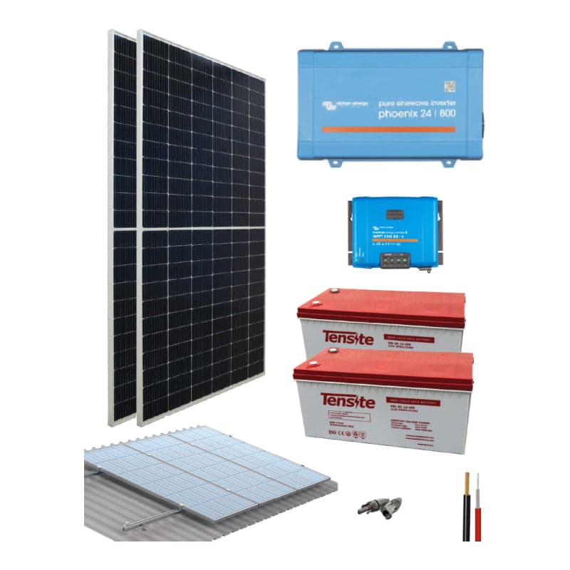 Kit para vivienda aislada VICTRON Phoenix · 640W 24V (VICTRON-KIT-VIVIENDA-AISL-PHOENIX-640W-24V)