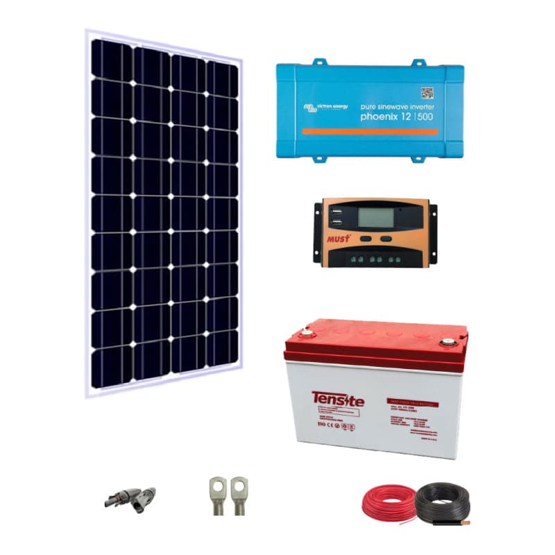 Kit solar batería de GEL VICTRON · 400W 12V (VICTRON-KIT-AISLADO-GEL-400W-12V)