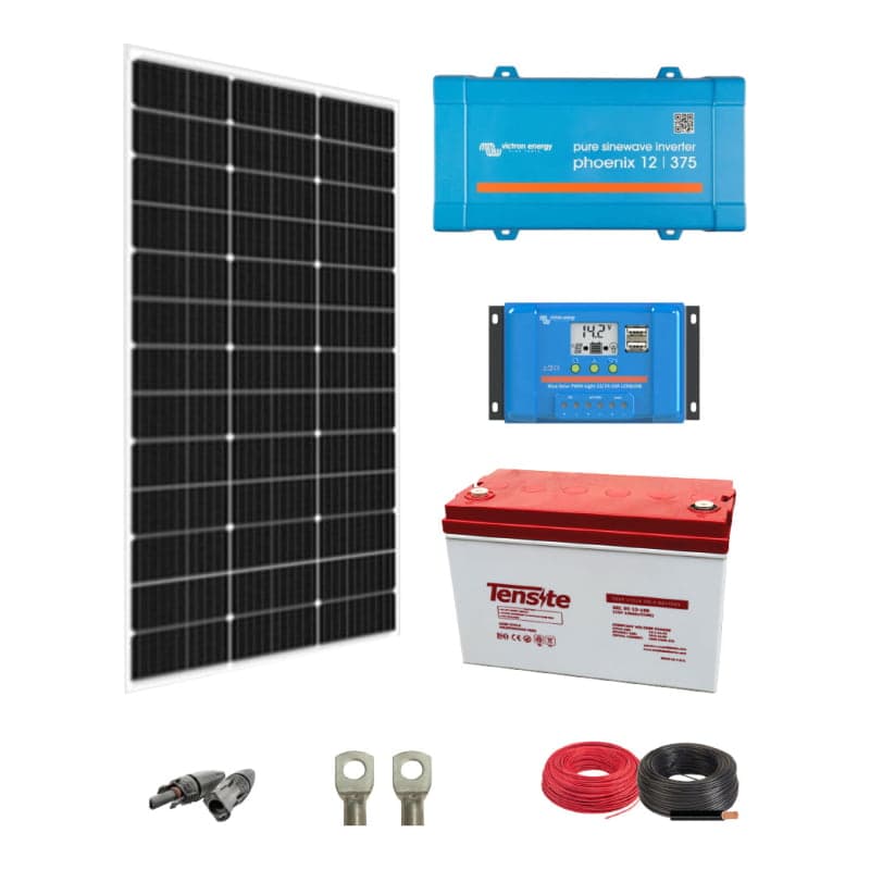 Kit solar fotovoltaico aislado VICTRON · 300W 12V (VICTRON-KIT-SOLAR-FOTOVOLTAICO-AISL-300W-12V)
