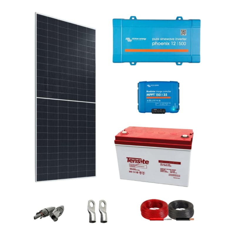 Kit solar aislado básico VICTRON Phoenix · 400W 12V (VICTRON-KIT-AISLADO-PHOENIX-400W-12V)