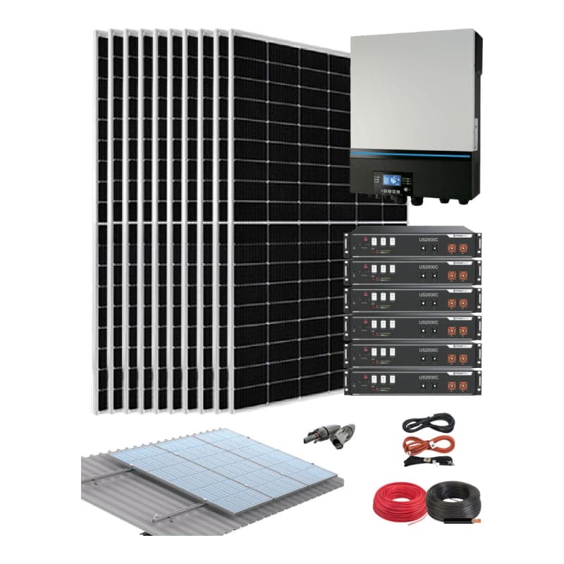 Kit solar aislada VOLTRONIC Max · 8kW 48V 27.6kWh/día (VOLTRONIC-KIT-AISLADO-MAX-8KW-48V-27.6KWH/DIA)