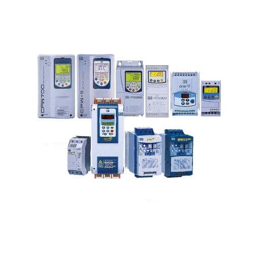 Variador de velocidad WEG CFW500A01P0T4NB20G2 · 0.37kW / 0.5HP, 1A, 380-480V, trifásico