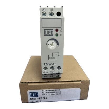 Relé de control de nivel máximo WEG RNW-ESE09 · (Tanque de Vaciado) 100-240VAC 50/60Hz