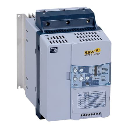 Arrancador suave WEG SSW07 0045 T5 SZ · 200-575VAC, 45A, 15HP/220VAC, 30HP/440VAC (SSW07-0045-T5-SZ)