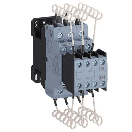 Contactor para condensador WEG CWBC25-21-30D23 · 11kvar/230VAC 20kvar/415VAC 60Hz bobina