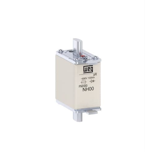 Fusible ultrarrápido NH aR WEG FNH00-200K-A · 200A / 690V / 100kA / tamaño 00