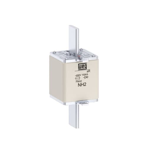 Fusible ultrarrápido NH aR WEG FNH2-710K-A · 710A / 690V / 100kA / tamaño 2