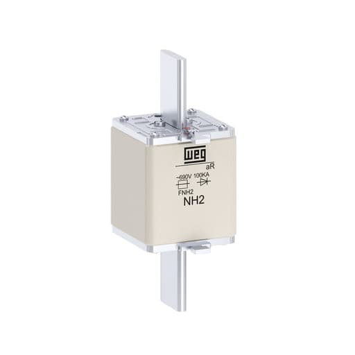 Imagen referencial de la serie: Fusible ultrarrápido NH aR WEG FNH2-250K-A · 250A / 690V / 100kA / tamaño 2