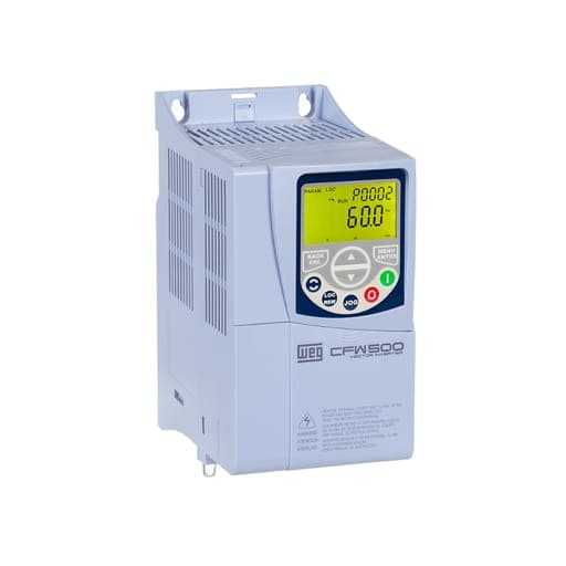 Variador de velocidad WEG CFW500B04P3T4DB20G2 · 1.5kW / 2HP, 4.3A, 380-480V, trifásico